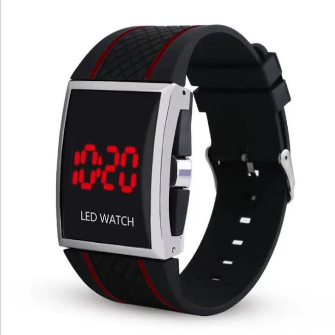 LED Digital Square Case Wrist Watch