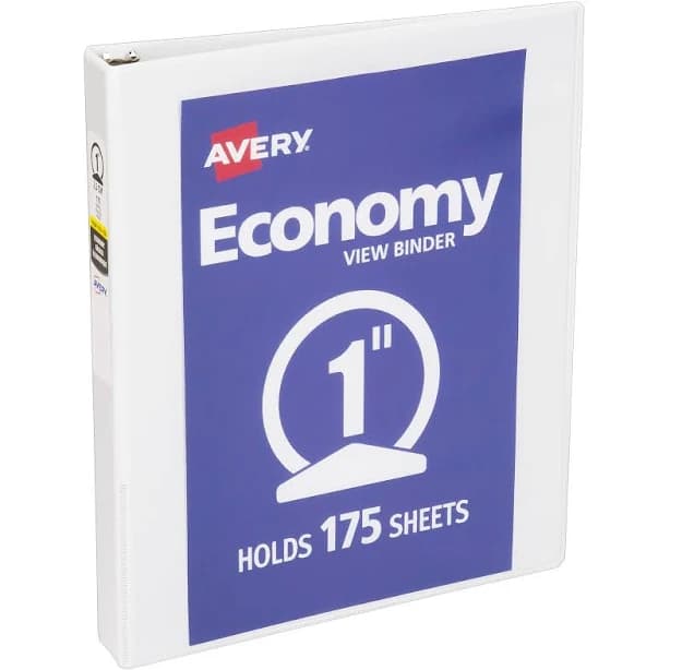 Avery Economy View Binder