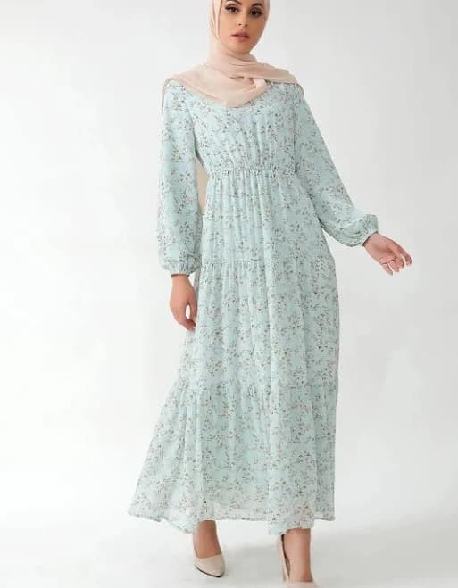 Floral Tiered Maxi Dress