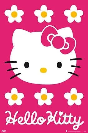 Grupo Erik Poster Hello Kitty Fondo Rosa