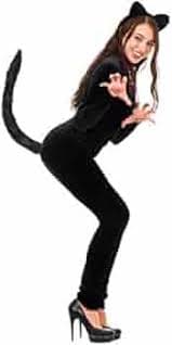 Cat Woman with Cat Ears Headband + Cat Tail Costume for Ladies/Women and Girls for Carnival : Amazon.com.be: Fashion