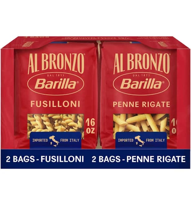 Barilla Al Bronzo No. 352 Penne Rigate Pasta
