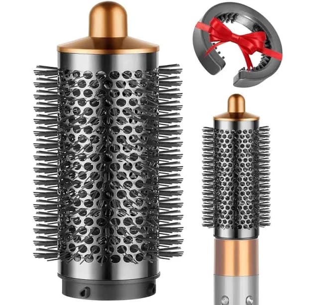 Dyson Airwrap Round Volumizing Brush Attachment, Nickel/copper