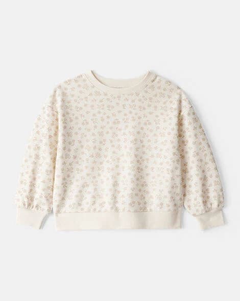 Carter's Toddler Girl Floral Print French Terry Sweatshirt