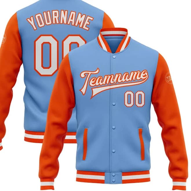 Men's Varsity Letterman Bomber Jacket