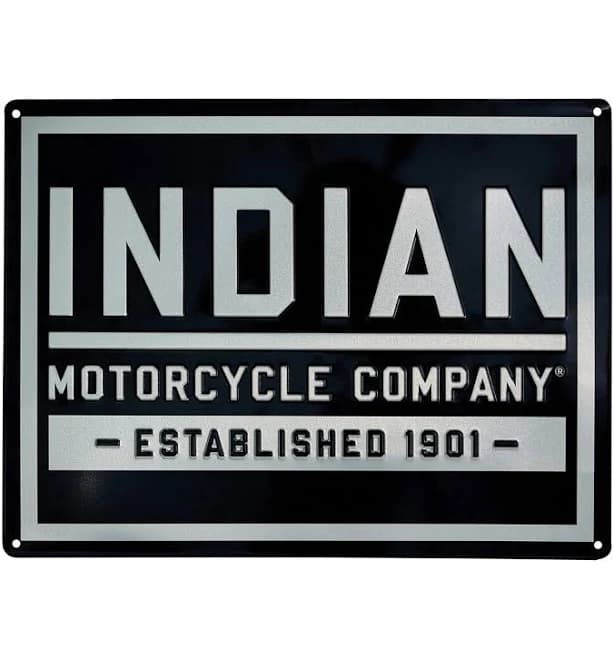 Indian Motorcycle Established Block Sign 2865557
