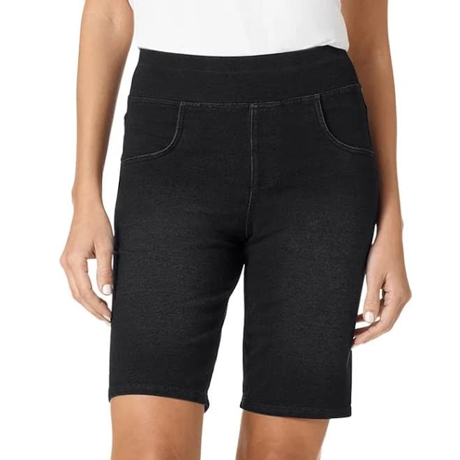 Hue Women's Game Changing High-Rise Bermuda Shorts