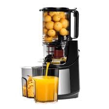 SIMZLIFE 5.1" Extra Large Feed Chute Cold Press Juicer 150W Slow Masticating Juice Extractor for Fruits & Vegetables Silver MJ006-130SI - Best Buy