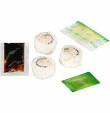 Moji California Frozen Cooked Sushi Rolls With Wasabi & Soy Sauce Packets