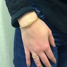 Diamond & Beaded Gold Eternity Ring - Nuha Jewelers