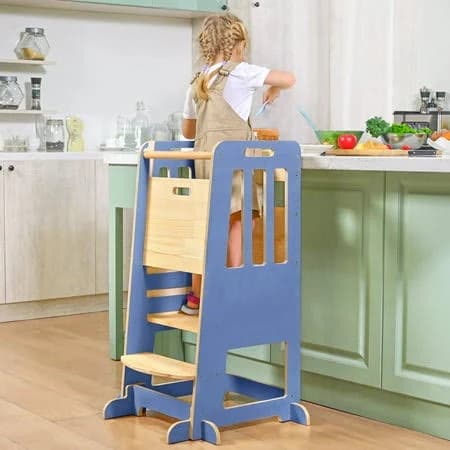 Toddler Standing Tower Kids Kitchen Stool Helper