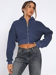 Amazon.com: Coquette Y2K Hoodies for Women Fall Aesthetic Crop Tops Zip Up Long Sleeve Clothings Cottagecore Gyaru Sweatshirts (Black,S) : Clothing, Shoes & Jewelry
