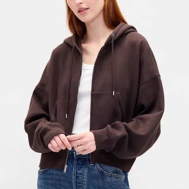 Gap Women's Vintagesoft Wedge Zip Hoodie