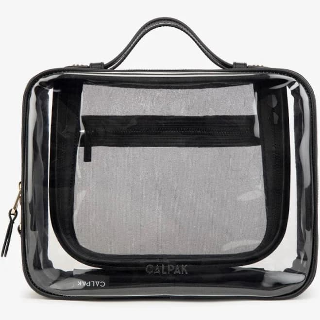 CALPAK Large Clear Cosmetics Case