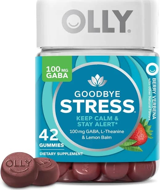 Goodbye Stress Gummy, Gaba, L-theanine, Lemon Balm, Stress Relief