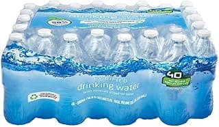 40 Pack Purified Drinking Water - 16.9 Ounce Bottles, Total 676 Ounces