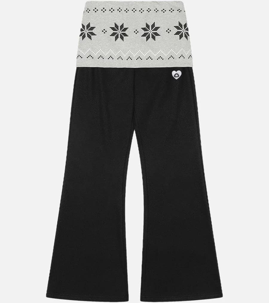 Aelfric Eden Knit Foldover Waist Baggy Sweatpants