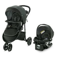 Graco Modes 3 Lite DLX Travel System featuring SnugRide Lite LX Infant Car Seat, West Point, Grey - Walmart.com