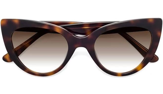 Tiesi Retro-Vintage Acetate Cat-Eye Sunglasses