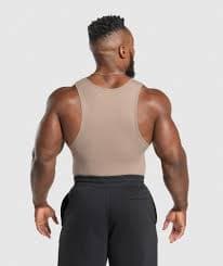 Gymshark Ribbed Tank 3PK - Denim Grey/Pebble Grey/Lifestyle Brown | Gymshark