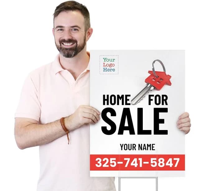 Custom Home for Sale Yard Sign