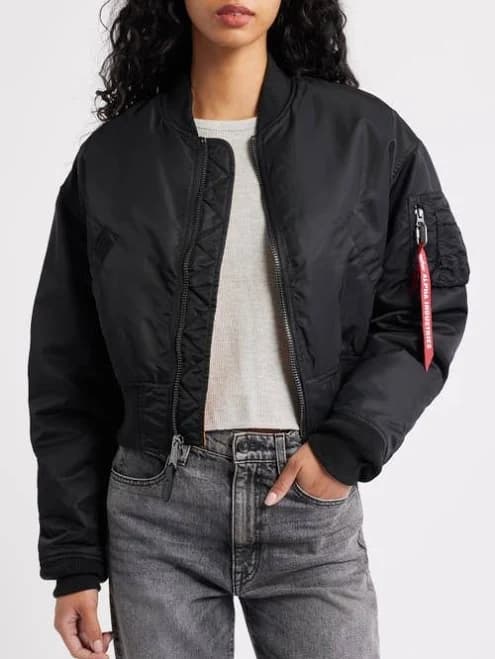 Alpha Industries Women's MA-1 Cropped Flight Jacket