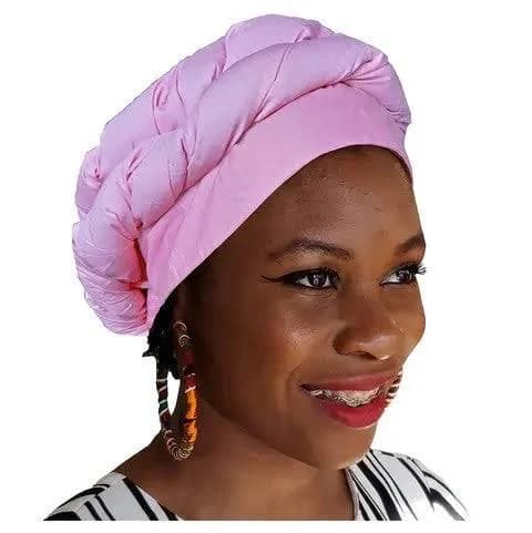 Dupsie's African Fashion Modu Hat with Pre-Tied Head Wrap