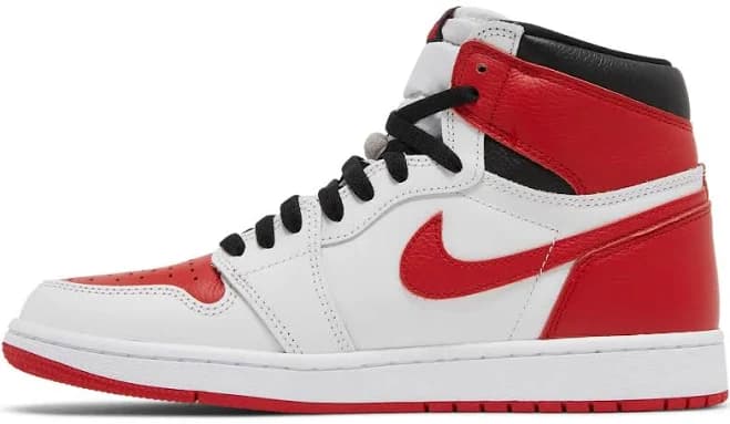 Air Jordan 1 Retro High Og Sneakers - White/university Red/black -