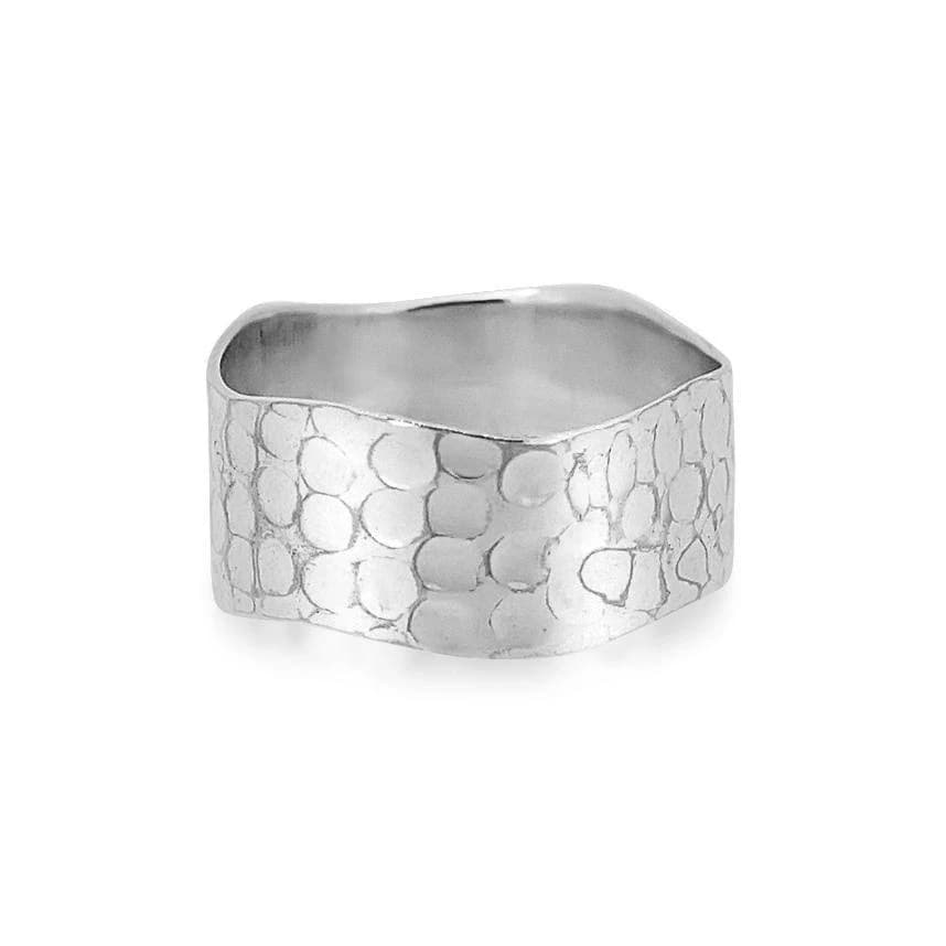 Sterling Silver Handmade Textured Band