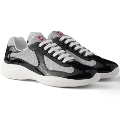 Prada Men's America's Cup Patent Leather Sneakers