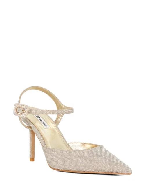 Dune London Women's Channel Ankle Strap Pointed Toe Pumps