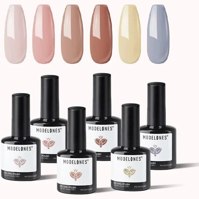 Skin Tones Modelones Gel Nail Polish Set