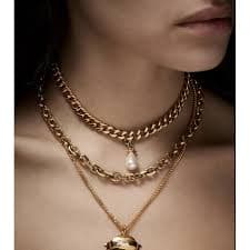 Necklace Maria Nilsdotter Gold in Gold plated - 43708672