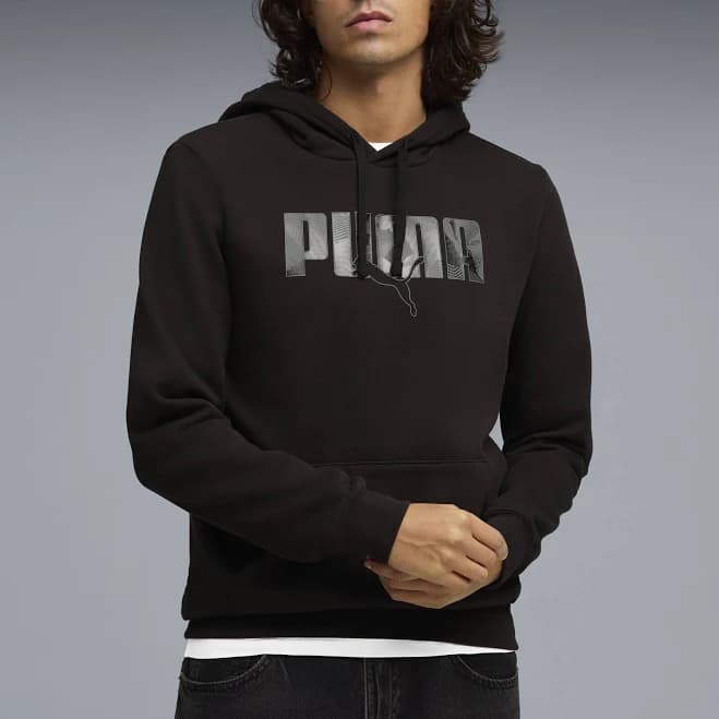 PUMA Men's Essentials Logo Lab Fleece Hoodie