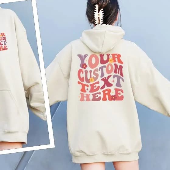 Personalized Text Hoodie