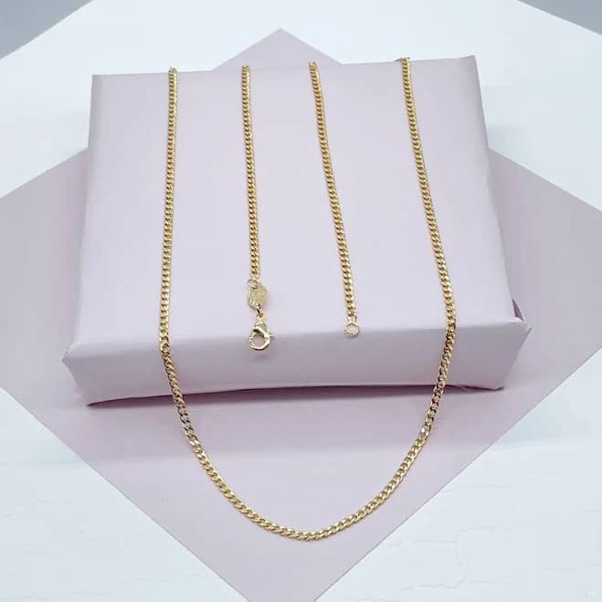 18K Gold Layered Cuban Link Chain