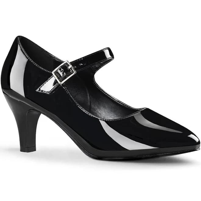 Pleaser Men's 3" Block Heel Mary Jane Pumps