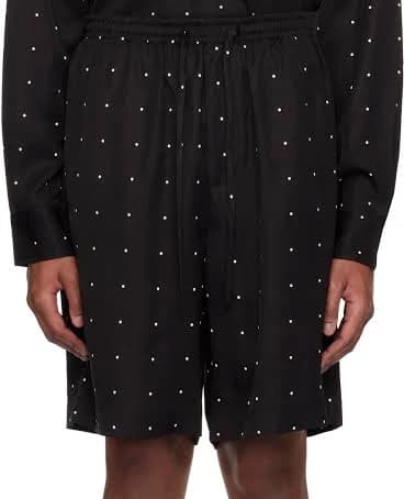 Róhe Men's Polka- Dot Viscose Shorts