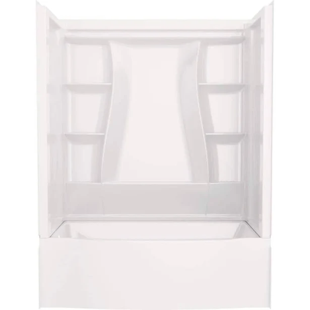 Delta Classic 500 Curve Rectangular Bathtub and Shower Combo