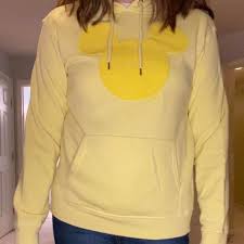 This adorable yellow Mickey Mouse hoodie sure is... | Depop