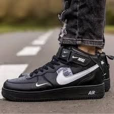 Nike | Shoes | Nike Air Force 7iv8 Utility Black And White Hightop Sneakers | Poshmark