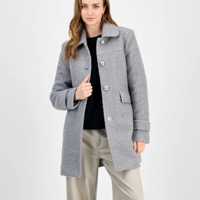 Maralyn & Me Juniors' Boucle Coat