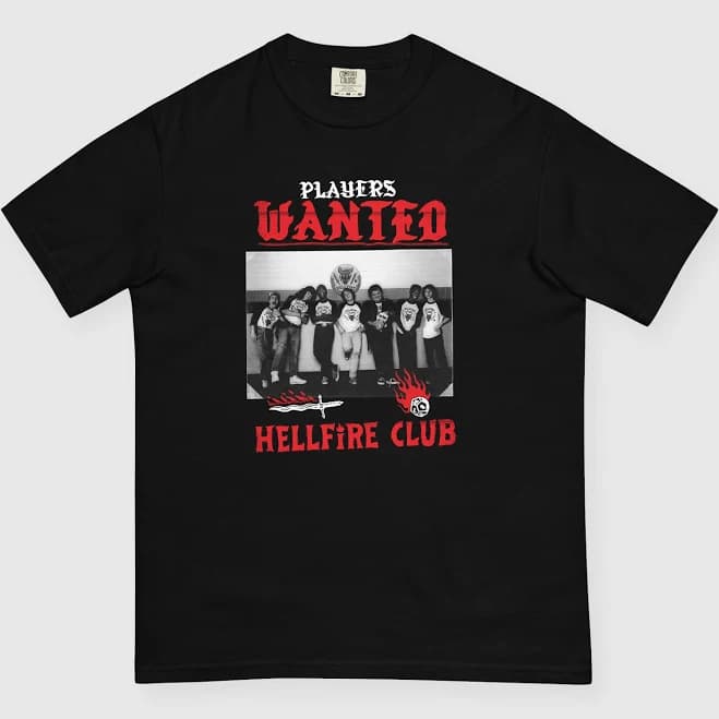 Stranger Things Hellfire Club Shirt