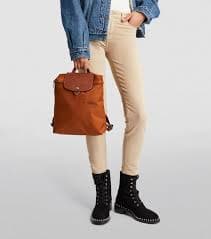 Longchamp Medium Le Pliage Green Backpack - Backpacks - BeyondStyle