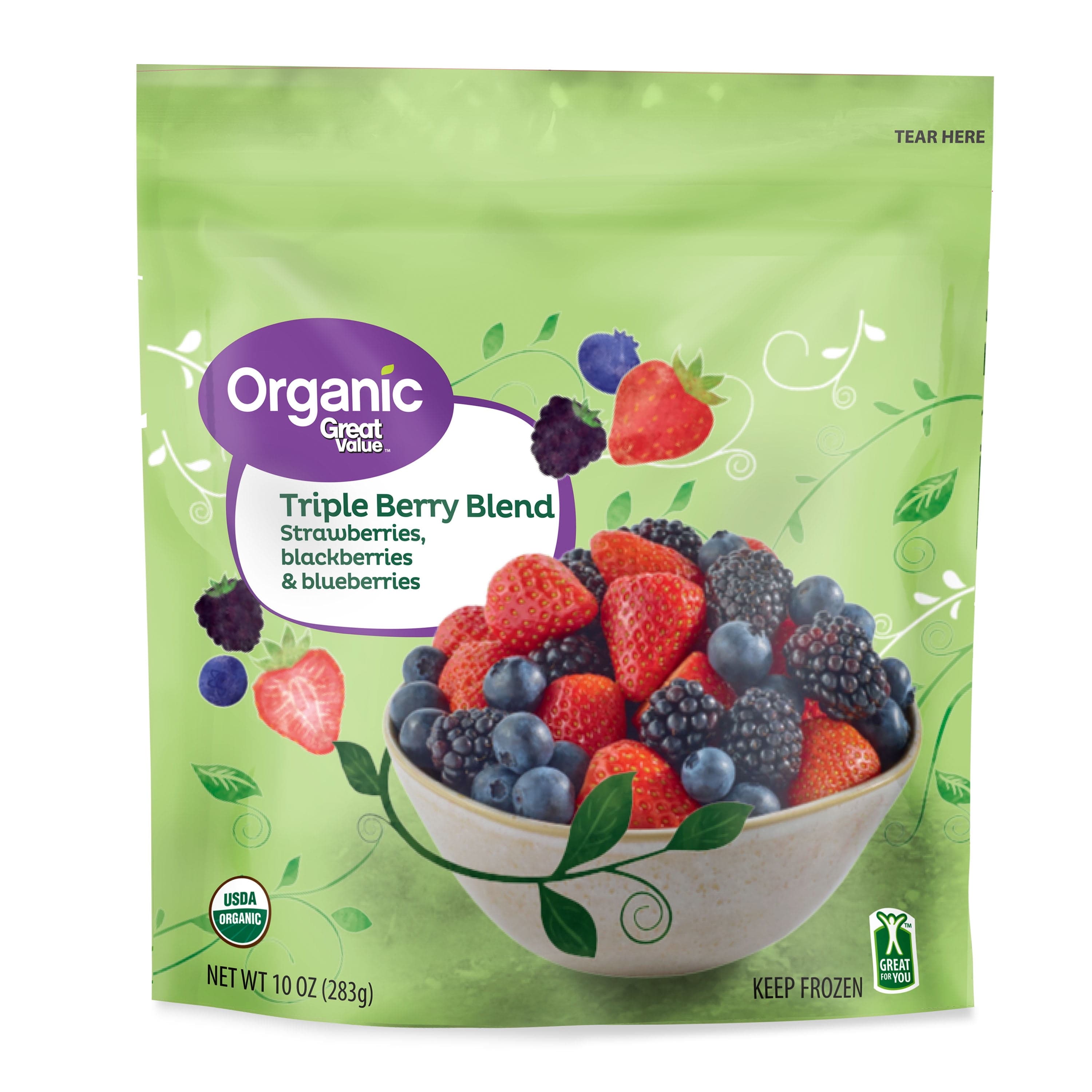 Great Value Triple Berry Organic Strawberries