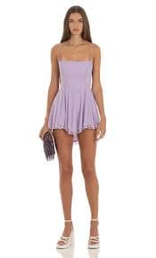 Lace Long Sleeve Bodycon in Lavender | LUCY IN THE SKY