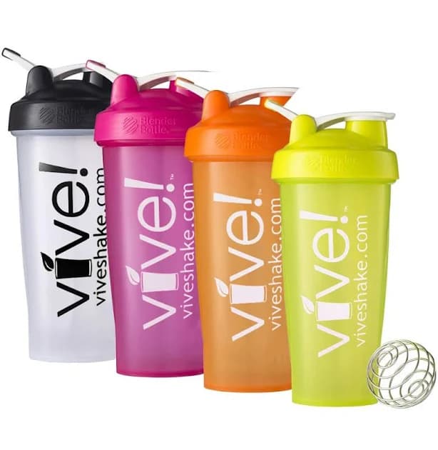 BlenderBottle Vive Classic 28 oz Shaker Bottle - Pink/White