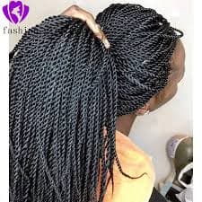 Long Braided Lace Front Wigs Heat Resistant Synthetic Black Twist Braided Wig With Baby Hair Natural Braids For Black Women From Newfantasyhair, $42.97 | DHgate.Com
