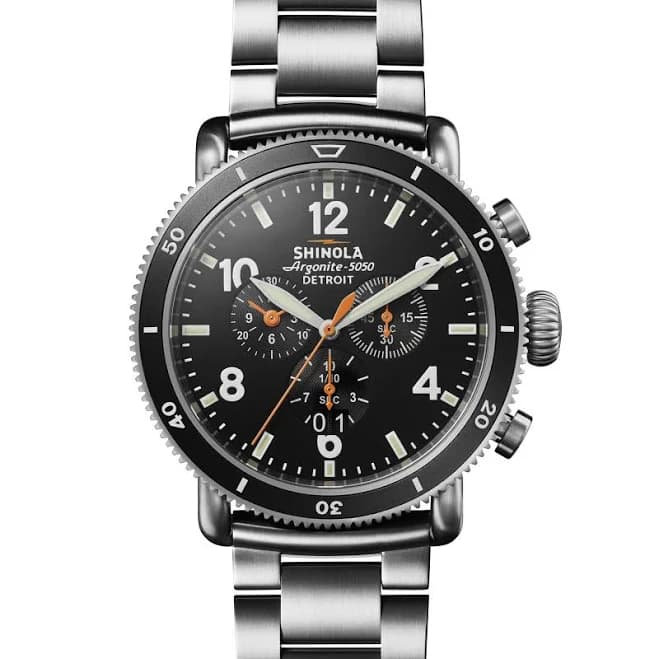Shinola Men's Black Blizzard Chronograph Watch