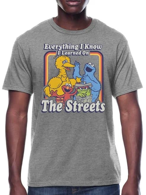 Sesame Street Everything I Know Graphic Tee